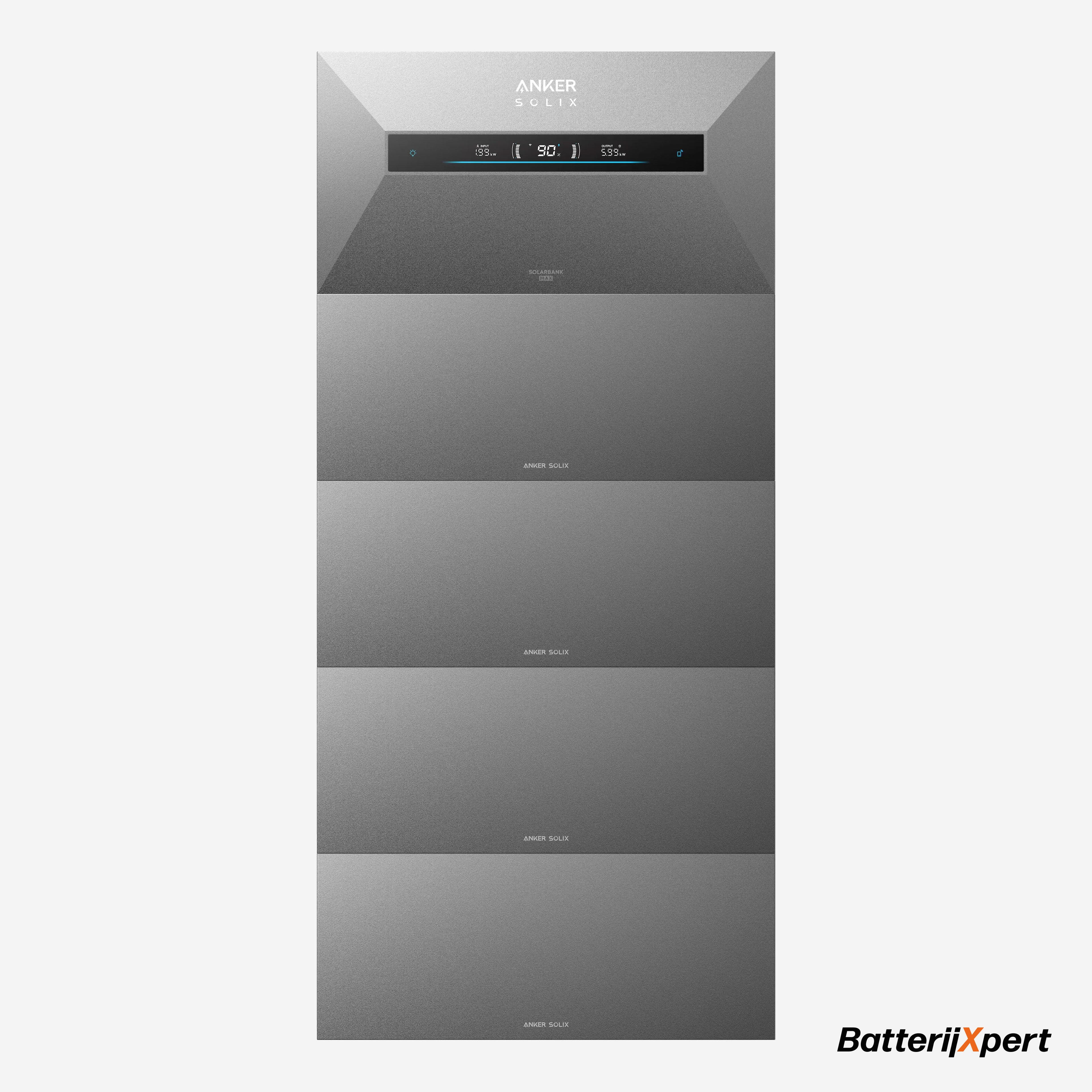 Anker SOLIX Solarbank Max AC 35 kWh thuisbatterij opslag van zonnestroom