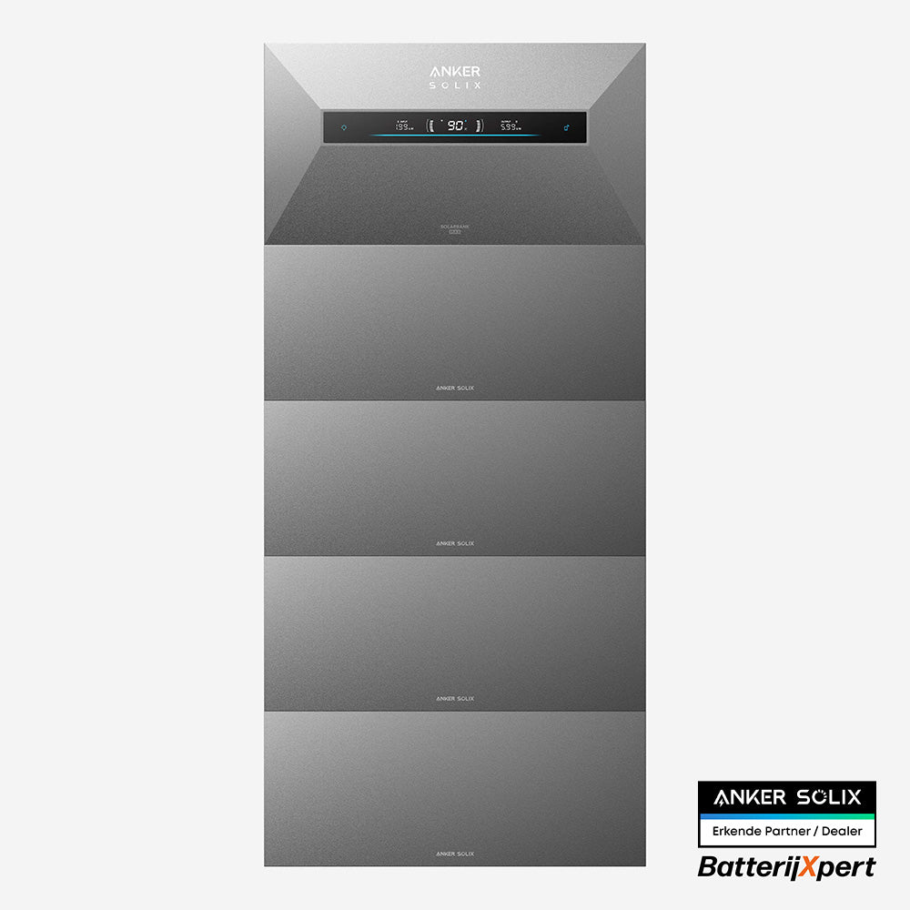 Anker SOLIX Solarbank Max AC 35 kWh thuisbatterij opslag van zonnestroom