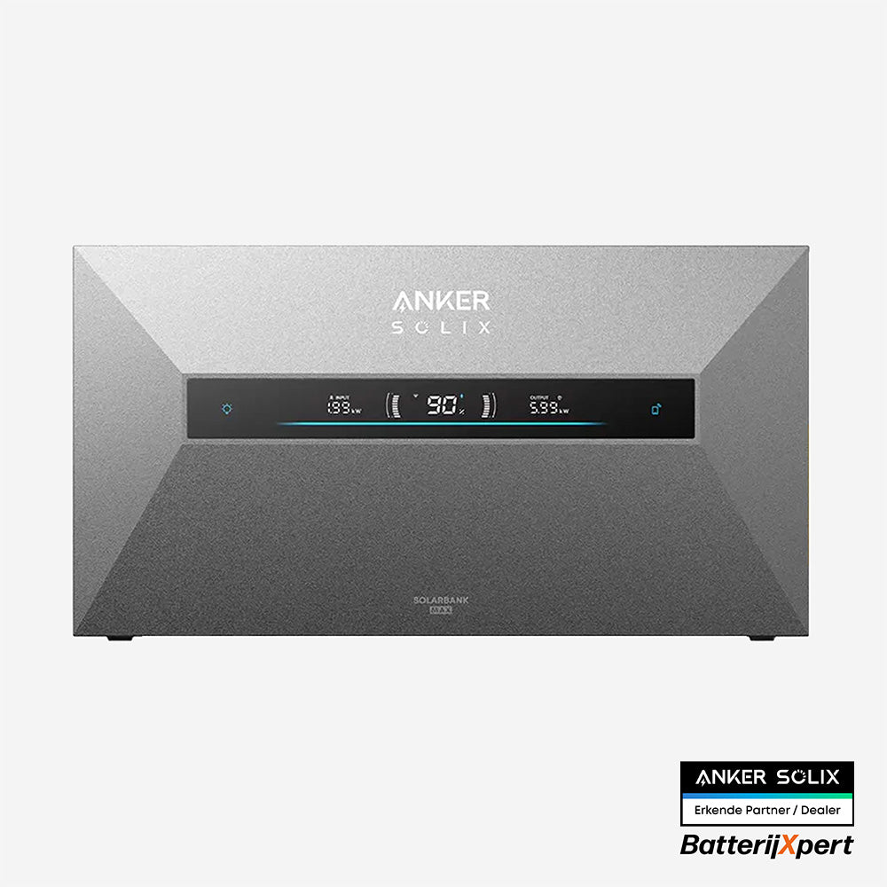 Anker SOLIX Solarbank Max AC 7 kWh thuisbatterij eenvoudige installatie